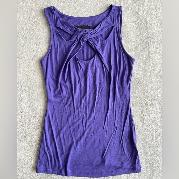 Cynthia Rowley Tops - 𝅺💜3/$15 Cynthia Rowley Bandage Top Twisted Neckline Sleeveless size S
